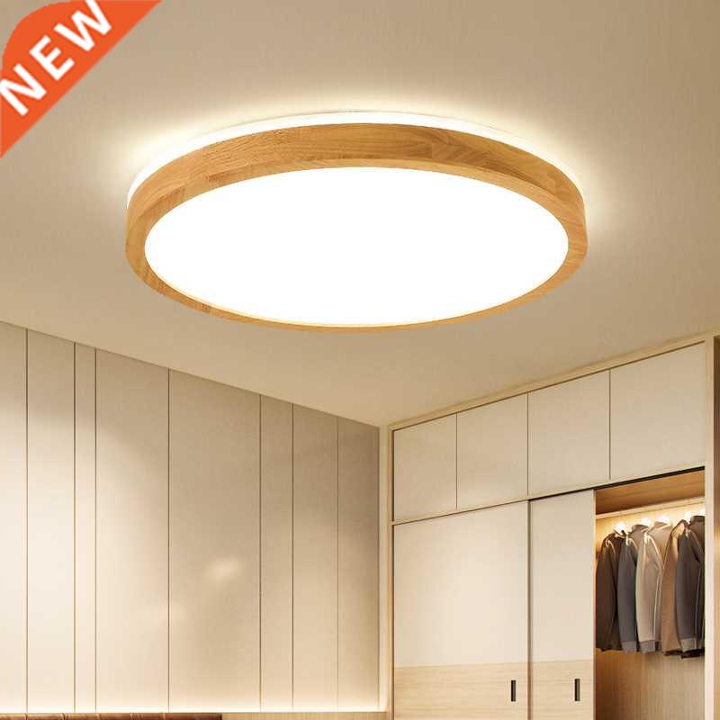 LED Ceiling Light Wood Round Square for Living Room Bedroom