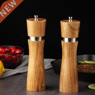 8 Inch Wood Salt and Pepper Grinders Manual Acacia Salt and