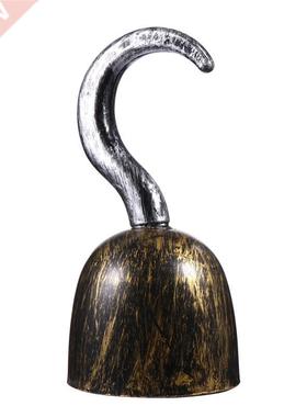 3pcs Pirate Hooks Cosplay Hooks Plastic Toy Simulate Bronze