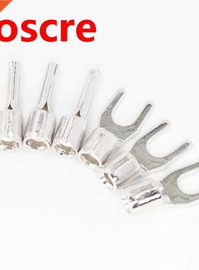 3Set 99.998% Pure Copper Rhodium plated High-end Power Conn