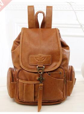 Women Backpack High Quality Leather School Girl Shoulder Bag