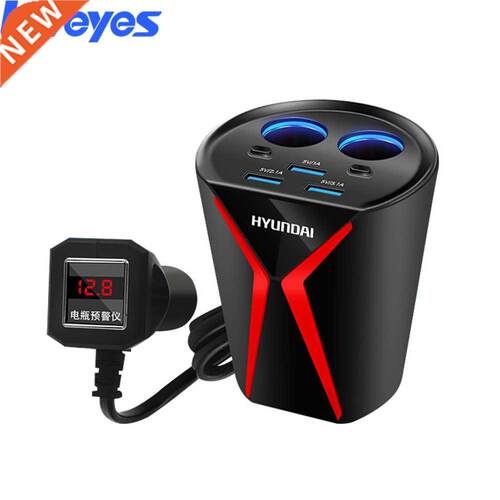 3 USB Car Lighter Power Adapter Multifunction Car Charger O