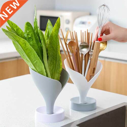 Funnel Cradle Chopsticks Cage Fruit Vegetable Drain Rack Spo