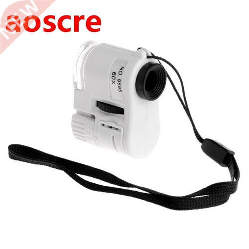 60X LED UV Microsope Antique Jewelry Money Detector Magnifie