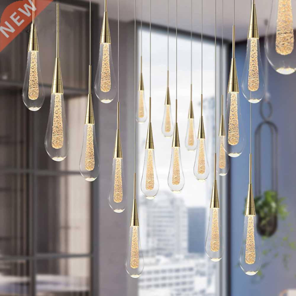 Customizable Post-Modern Crystal Glass led Pendant Lights Ha