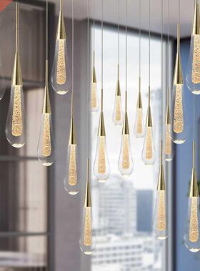 Customizable Post-Modern Crystal Glass led Pendant Lights Ha