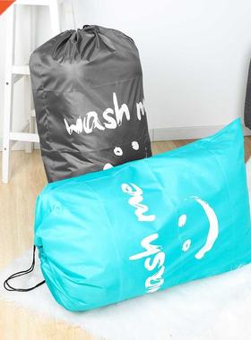 Washable Dirty Clothes Organizer Nylon Laundry Bag Wash Me T