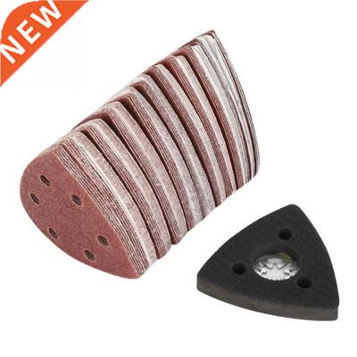 100pcs Sandpapers + 1pcs 80mm Sand Pad Oscillating Multi To