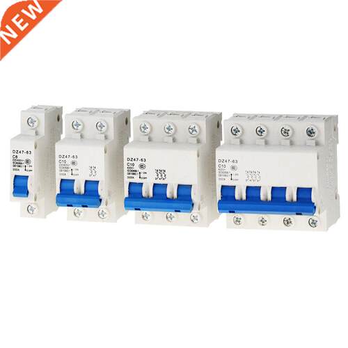 1PCS DZ47 1-4 Pole 6A 10A-63A 400V C Type Mini Circuit Break