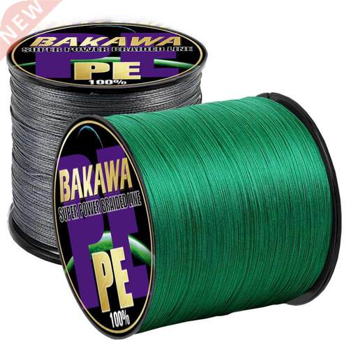 BAKAWA 4 BStrands Pesca Fly Fishing Line 10-100LB 300M 100M