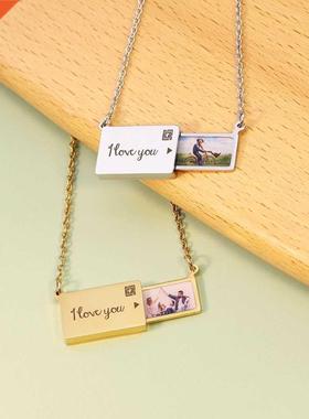 Personalzed m Photo Engrave Letterng Creatve Pull-Ou