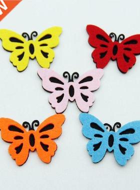 5pcs Butterfly Shape Double-layers Fabric Felt For Children