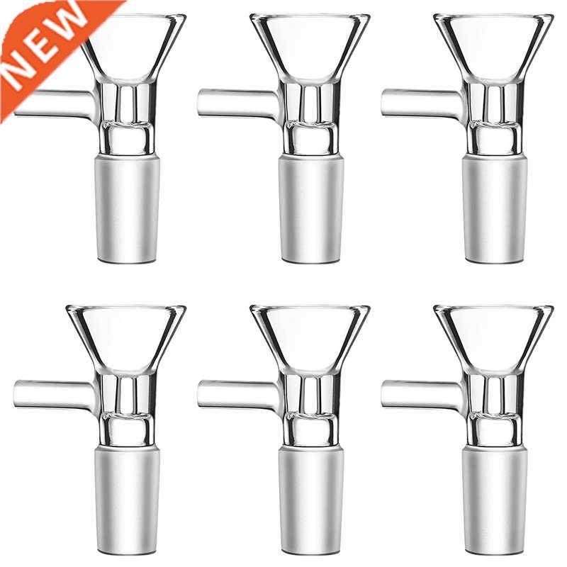 6 pieces glass funnel 14mm male glass funnel adapter