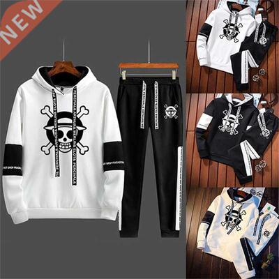 Men's Clothing Spring Autumn Hip Hop Hoodie+Pants Tracksuit