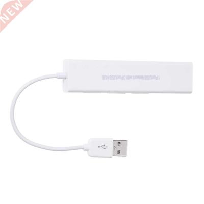 USB Adapter Coupler 3 Port Hub Ethernet RJ45 10 / 100Mbps