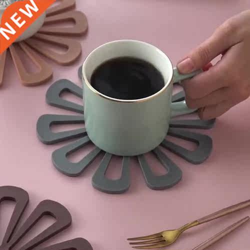 1/6pcs Multifunctional Round Heat Resistant Silicone Mat