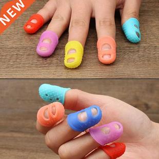 5/3Pcs Finger Sleeve Anti-scald Silicone Gloves Anti Slip Fi