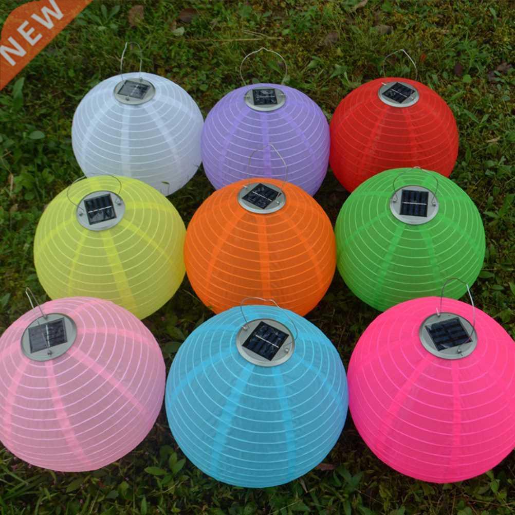 4pcs 12 inch Waterproof Solar LED Lantern Outdoor Hanging