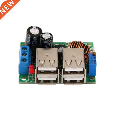 4 USB 12V to 5V Car Charger Power Supply Step-Down Module fo