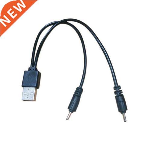 usb micro cable USB to 2DC2.0mm Power Charger Cable Adapter