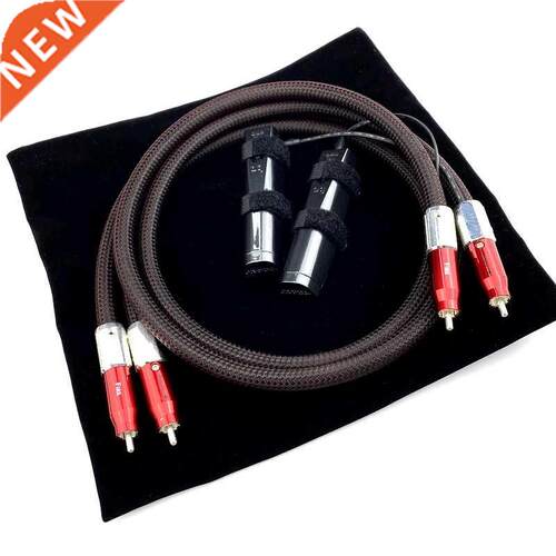 Hi-end Fire Analog RCA Cable Silver Plated Connector HiFi Au
