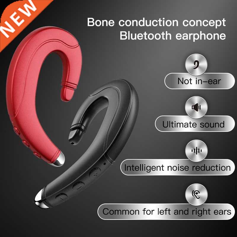 Bone Conducton Bluetooth Headset Portable Unversal Unlate
