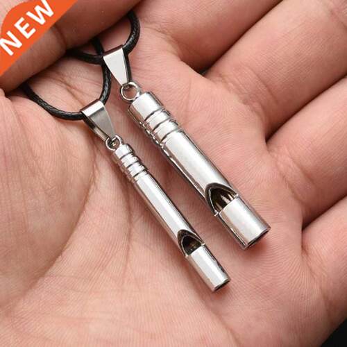 Titanium Emergency Whistle Loud Portable Keychain Necklace W