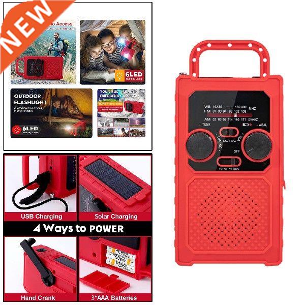 Emergency Solar Hand Crank Dynamo AM/FM/NOAAWB Weather