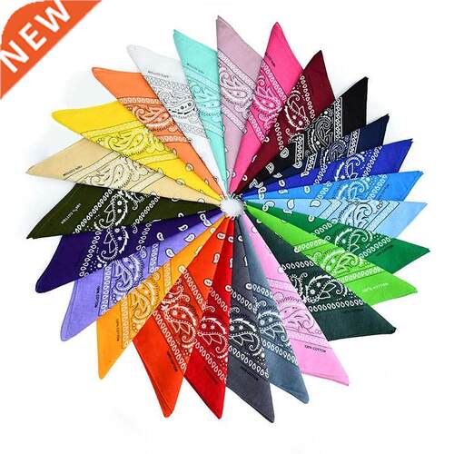 Square Scarf Women Bandana Female Bohemian Headband Cross Tu