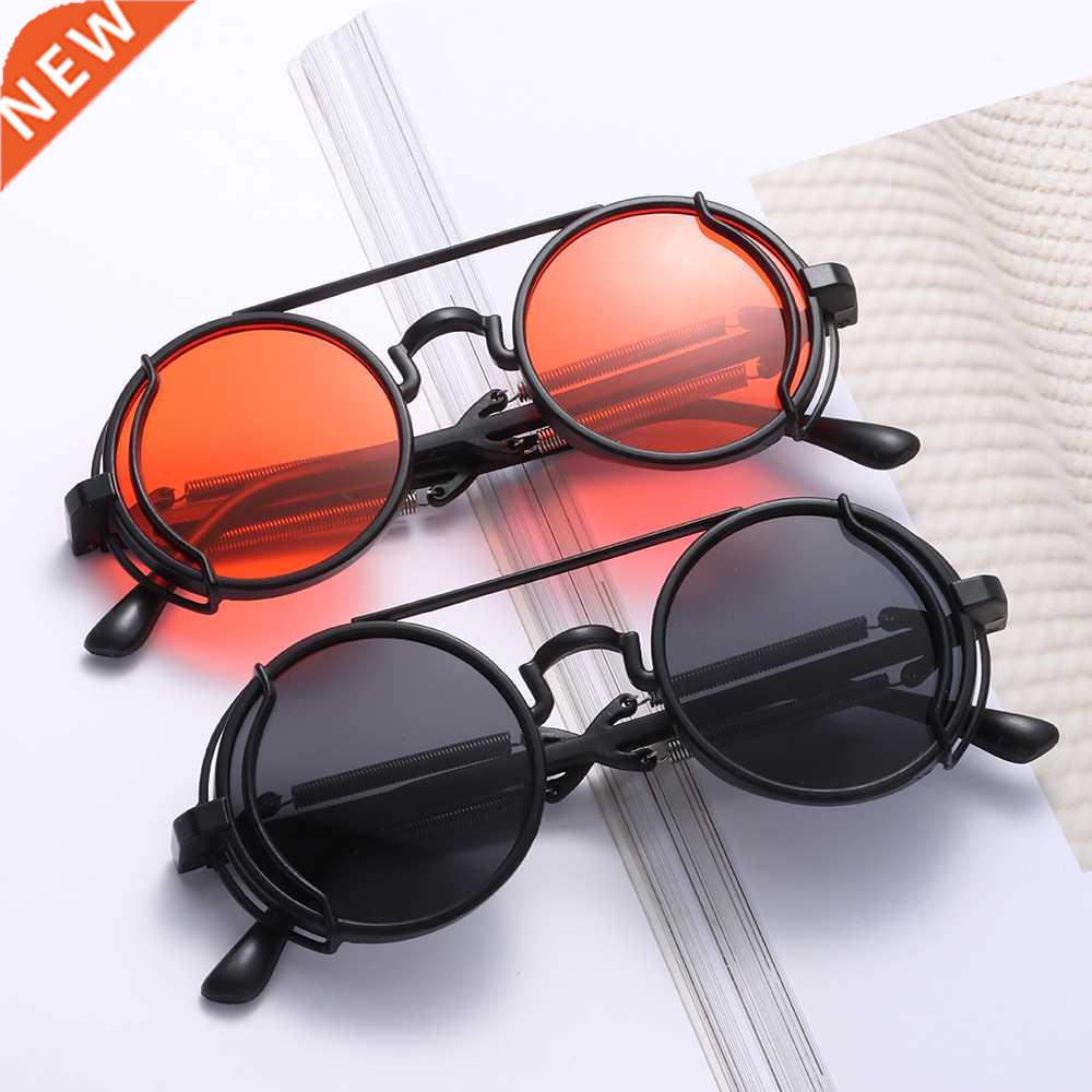Punk Steampunk Sunglasses Double Spring Leg Glasses Men's Br