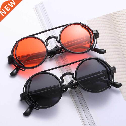 Punk Steampunk Sunglasses Double Spring Leg Glasses Men's Br