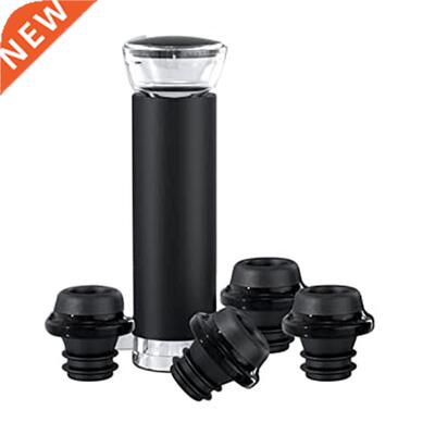 Wine Saver Pump With 4 Vacuum Bottle Stoppers,Reusable Wine