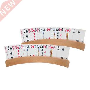 Panorama Wooden Playing Card Holders Curved Playing Cards