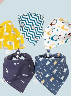 Baby Bib Soft Cotton Baby Drool Bibs Cute Triangle Scarf Com
