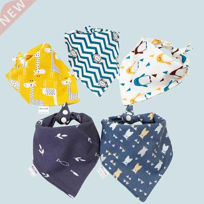 Baby Bib Soft Cotton Baby Drool Bibs Cute Triangle Scarf Com