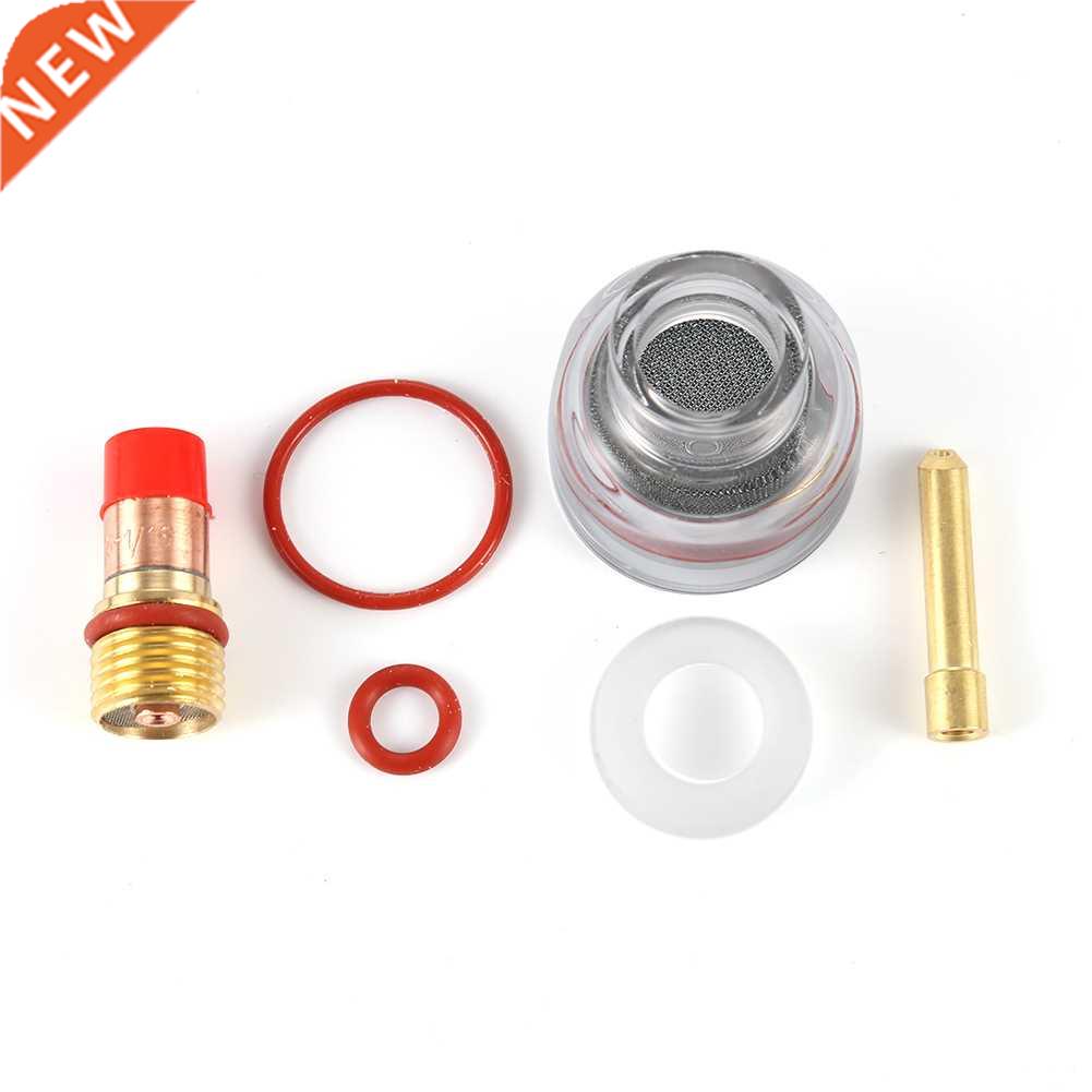 6pcs TIG Welding Torch Kit Accessories Gas Lens Copper Colle