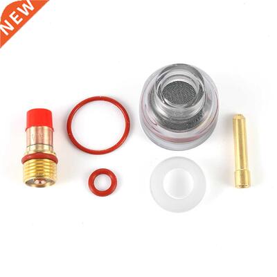 6pcs TIG Welding Torch Kit Accessories Gas Lens Copper Colle