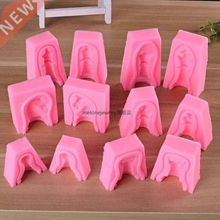 6Pcsset 3D International Chess Mold Resin Casing Jewelr