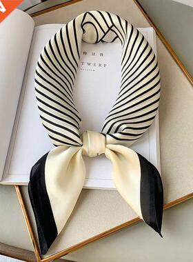 2021 Summer Luxury Brand Silk Scarf Square Women Shawls And