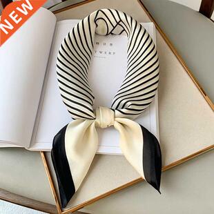 2021 Summer Luxury Brand Silk Scarf Square Women Shawls And