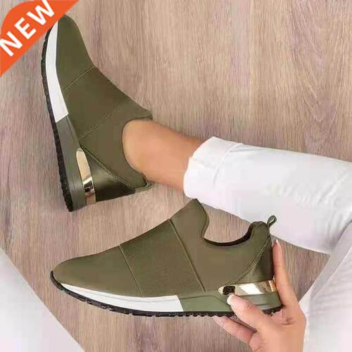 2021 Breathable Mesh Fashion Casual Sports Shoes Platform Fl