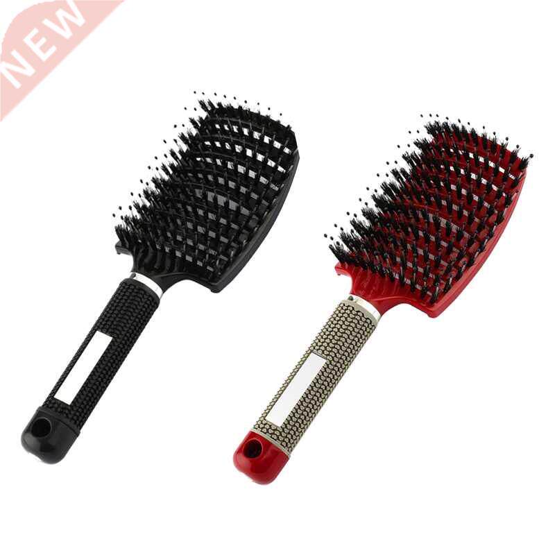Hair Scalp Massage Comb Hairbrush Bristle Nylon Women Wet Dr