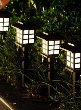 Led Houses Solar Pathway Lights Waterproof Lawn Lamp