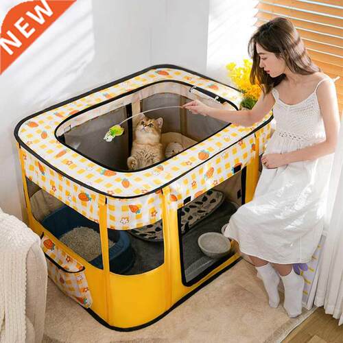 Pet Cage Portable Pet Tent Folding Dog House Cage Cat Tent P