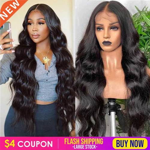 13x4 HD Transparent Lace Front Human Hair Wigs For Women Raw