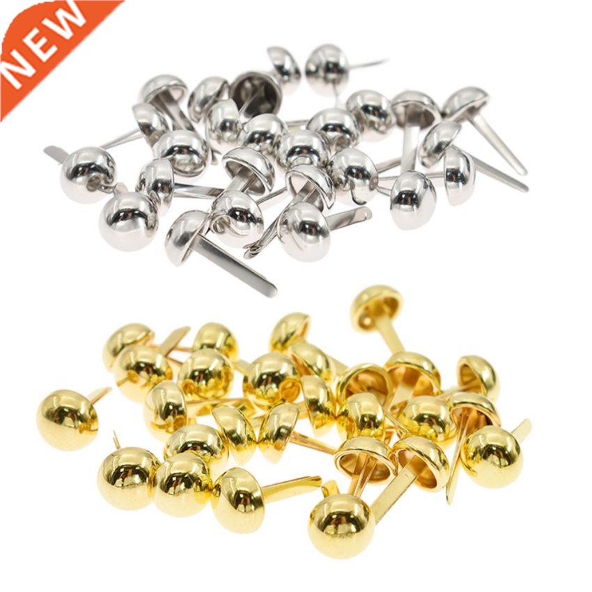 200PCs Rvets Spke Studs Spots Cone Slver Tone Round Scrap
