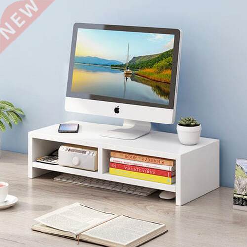 Desktop computer raised rack office desk storage rack monito