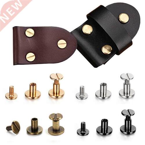 10Sets Luggage Leather Metal Craft Solid Screw Nail Rivet Do