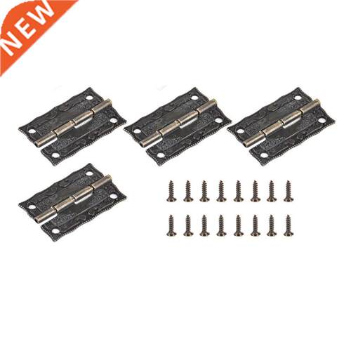 10Pcs Mini Antique Hinges For Wooden Furniture Jewelry Gift