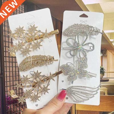 Pearl Hair Clip For Women Korean Hairpins Girl Geometric Cry